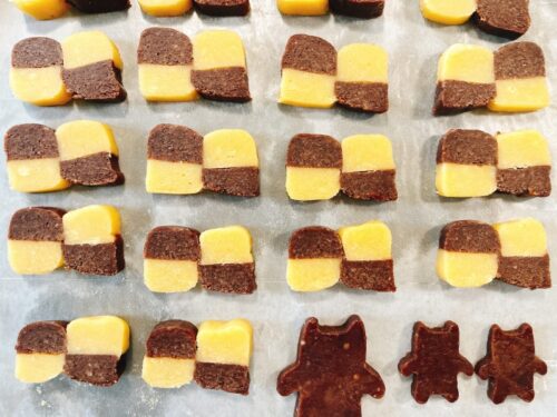クッキー_かわいい_作り方_レシピ_アメリカ_失敗_救出_アレンジ_アイスボックス_市松模様風