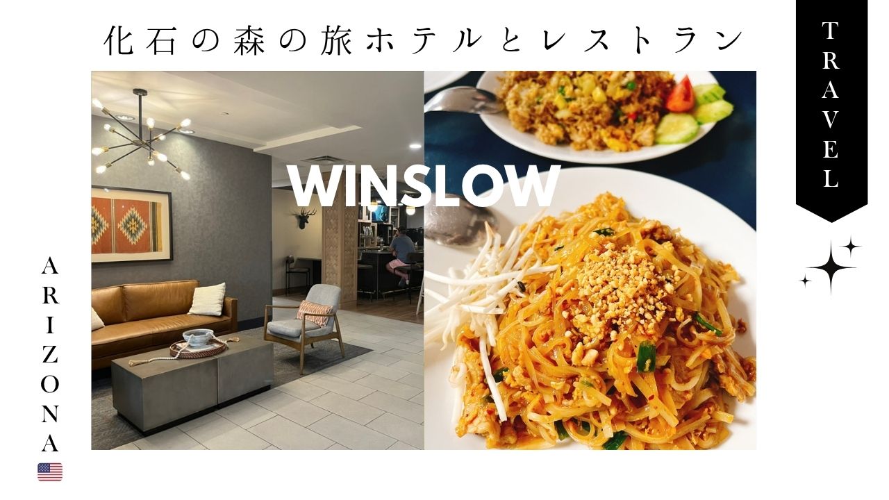 ウィンズロー_ホテル_アリゾナ_ビジネス_化石の森_メテオクレーター_レストラン_1泊2日