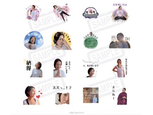 bijayogariim_ヨガ_アリゾナ_ヨガスートラ_セラピスト_LINEスタンプ_制作