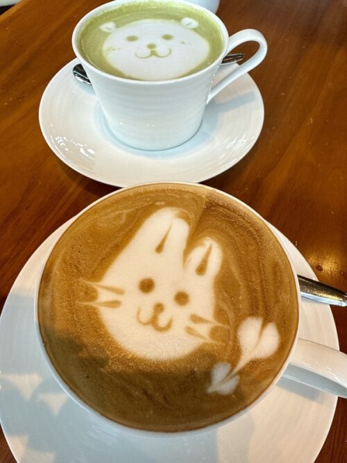 コンラッド大阪_ホテル_一時帰国_朝食_ビュッフェ_ラテ_アート_バリスタ