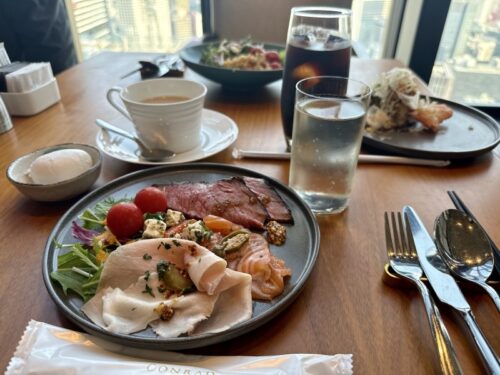コンラッド大阪_ホテル_一時帰国_朝食_ビュッフェ_モーニング