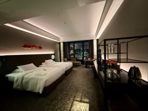 コンラッド大阪_ホテルステイ_一時帰国_体験_特典_部屋_ツイン＿景色