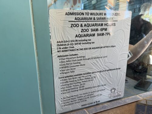 アリゾナ_wildlife_ワイルドライフ_動物園_水族館_サファリ_観光_料金