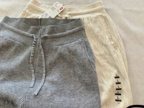 アメリカ生活_一時帰国_買い出し_UNIQLO_GU_無印_ウォッシャブルニットパンツ