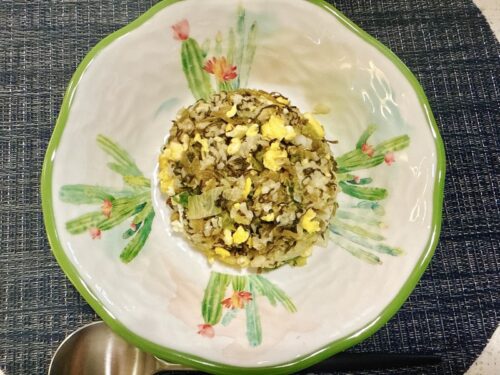 駐在妻_アメリカ生活_ご飯_献立_料理_夜食_高菜チャーハン