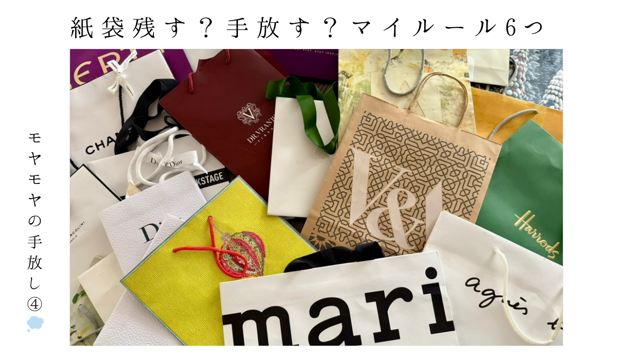 紙袋_ルール_断捨離_残す_捨てる_再利用_モヤモヤ_コレクション_思い出_旅
