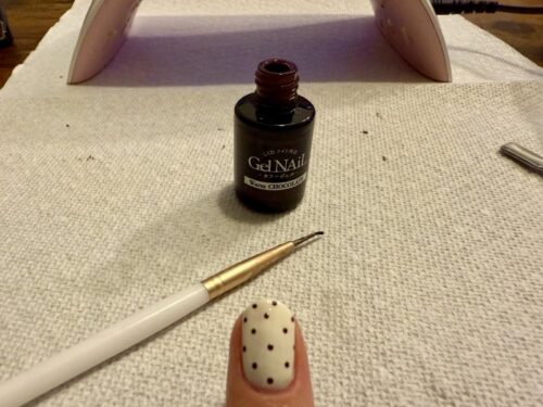 ネイル_アメリカ生活_ドット_セリア_seria_セルフネイル_初心者_やり方