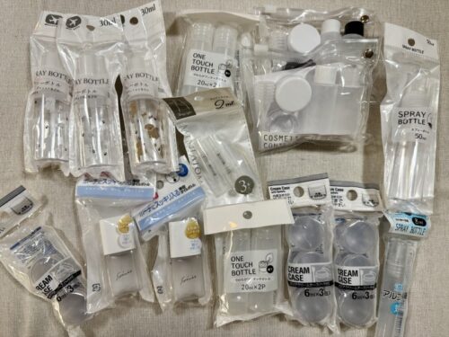 アメリカ_2泊3日_パッキング_持ち物_洗面_お風呂_グッズ_トラベルセット_詰め替え容器