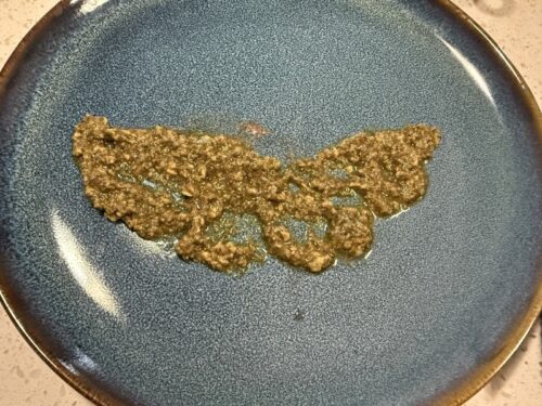 アメリカ_伝統料理_家庭_ステーキ_オーブン_トレジョ_付け合わせ_ジェノベーゼソース