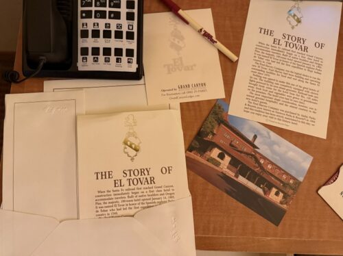 アリゾナ_グランドキャニオン_ビレッジ_ホテル_おすすめ_el-tovar-hotel_部屋_ダブル_アメニティ
