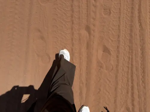 アリゾナ_アンテロープ_アッパー_ツアー_観光_写真_裏側_体験談_足元_服装